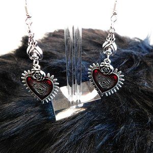 Dark Bleeding Eye Dangle Earrings